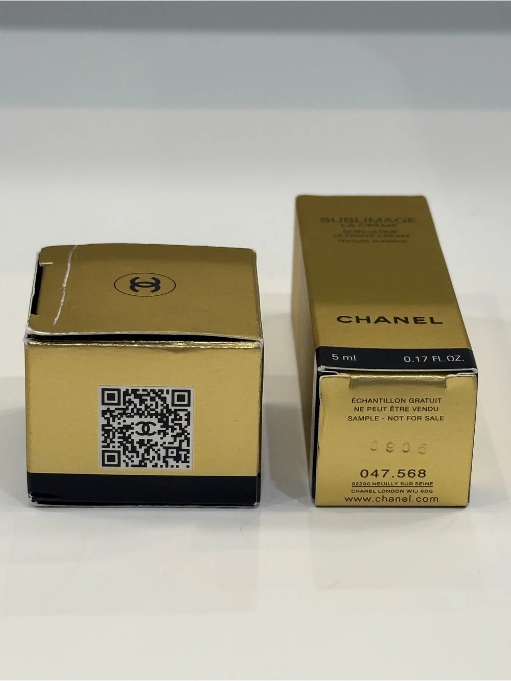 2 X CHANEL Sublimage LA CRÈME Texture Suprème Deluxe Samples in Glass Jar & Tube
